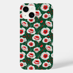 ✨ White Poppy Bloom Serenity 🌼 Soft Botanical  Case-Mate iPhone 14 Case