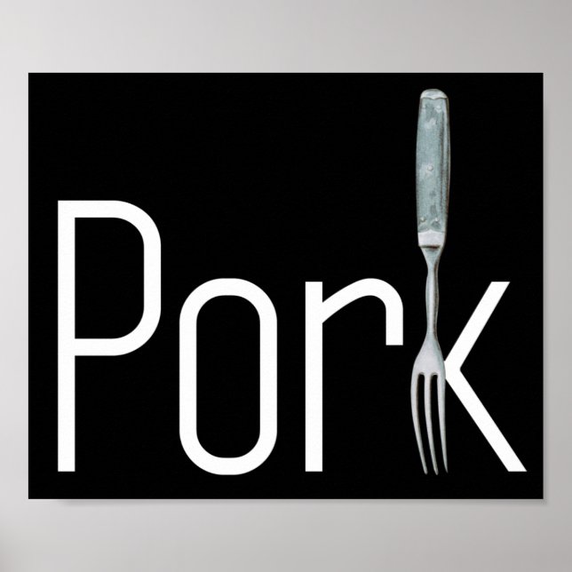 White Pork n' Fork Poster (Front)