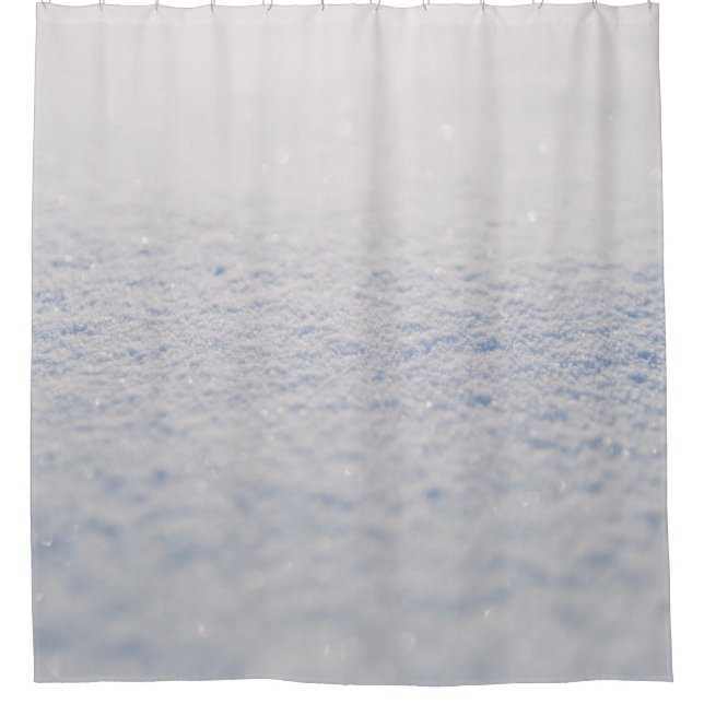 White powder shower curtain (Front)