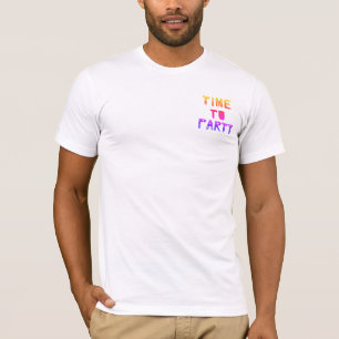 White Premium   Party Time   Party Celebration T-Shirt