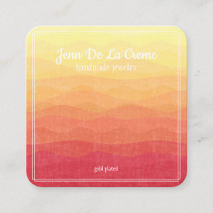 White Print Desert Sky Jewellery Display Calling Card