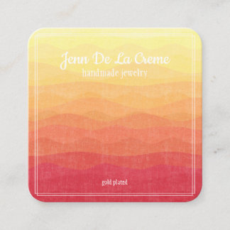 White Print Desert Sky Jewellery Display Calling Card