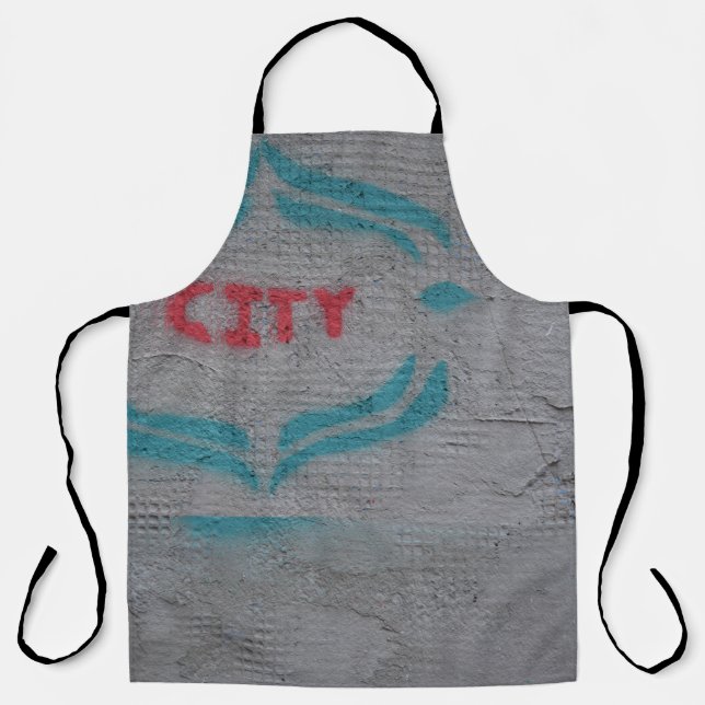 White printer paper apron (Front)