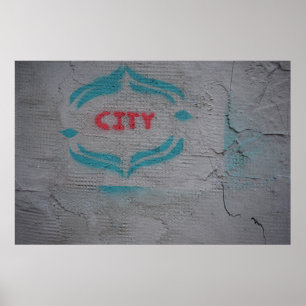 White printer paper poster