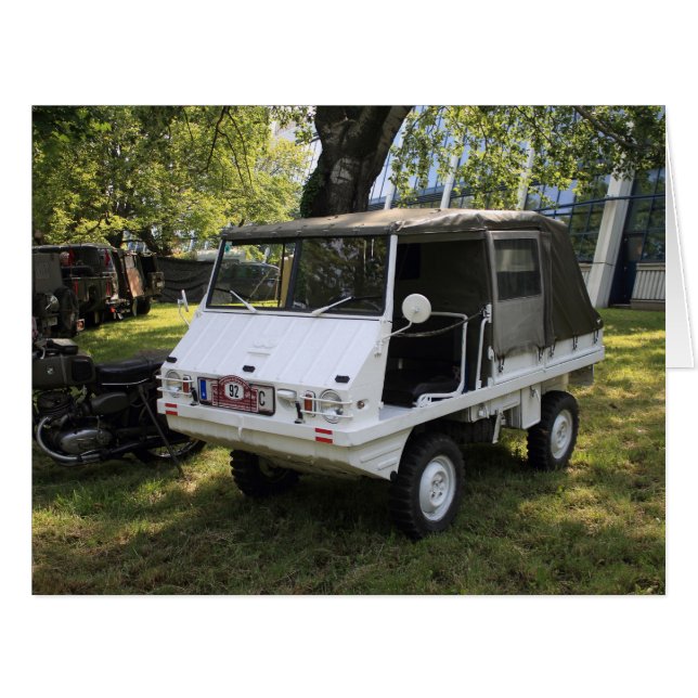 White Puch Haflinger (Front Horizontal)
