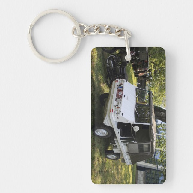 White Puch Haflinger Key Ring (Front)
