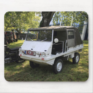 White Puch Haflinger Mouse Pad