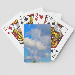 White Puffs in The Sky Playing Cards