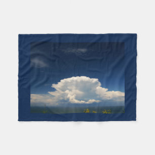 White Puffy Cloud      Fleece Blanket