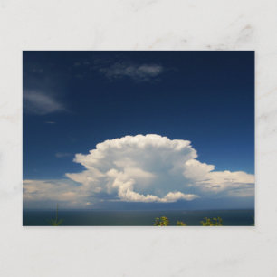 White Puffy Cloud Photo Postcard