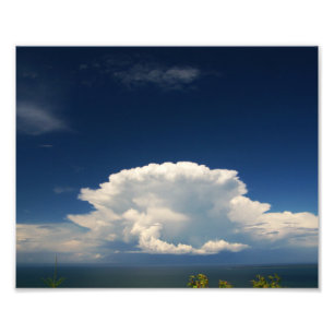 White Puffy Cloud Photo Print