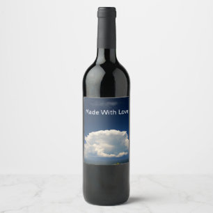 White Puffy Cloud             Wine Label