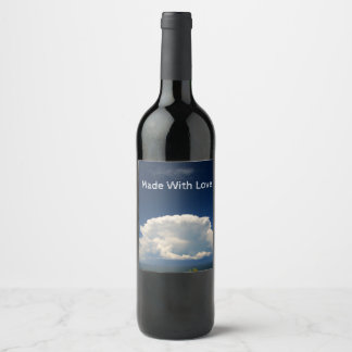 White Puffy Cloud             Wine Label