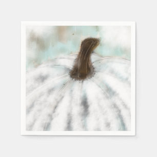 White Pumpkin Cocktail Napkins