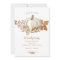 White Pumpkin Fall Leaves Friendsgiving Invitation