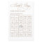 White Pumpkin Find The Guest Bridal Bingo Game