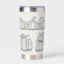 White Pumpkin Thermal Tumbler