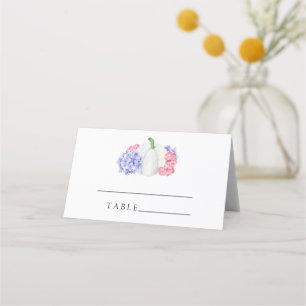 White pumpkin - wedding place cards