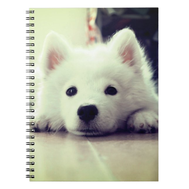 White Puppy Notebook (Front)