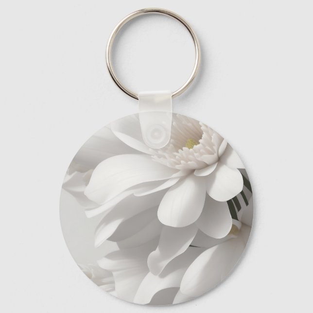 White Pure Key Ring (Front)