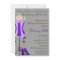 White & Purple Lingerie Bridal Shower Invite