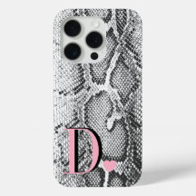 White Python Snake Skin - Rich Elegant Monogramed