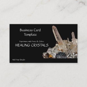 White Quartz Crystal Healing Crystals Business Card