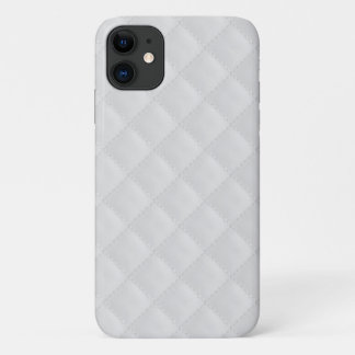 White Quilted Leather Case-Mate iPhone Case