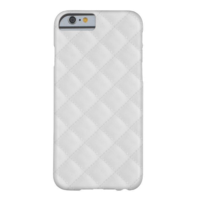 White Quilted Leather Case-Mate iPhone Case (Back)