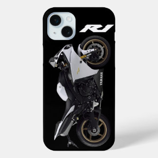 White R1 Sportsbike Motorcycle iPhone 15 Mini Case