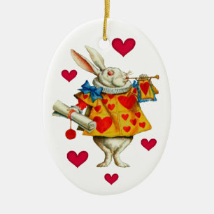 White Rabbit 1 Ceramic Tree Decoration