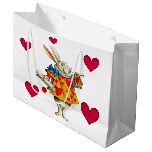 White Rabbit 1 Large Gift Bag (Front Angled)
