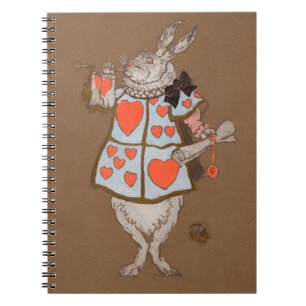 White Rabbit Alice Art Notebook