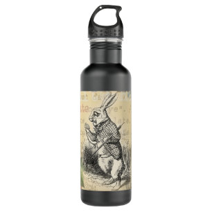 White Rabbit Alice in Wonderland Art 710 Ml Water Bottle