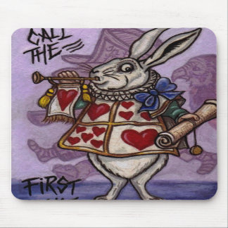 WHITE RABBIT Alice in Wonderland Mouse Pad