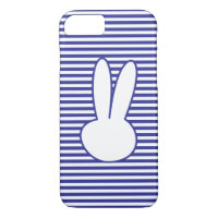 White Rabbit and Blue stripes pattern