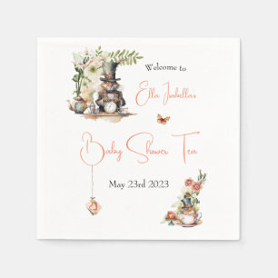 White Rabbit and Victorian Teacup Mouse Napkin