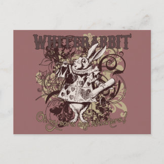 White Rabbit Carnivale Style Postcard