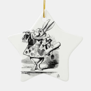White Rabbit Ceramic Tree Decoration