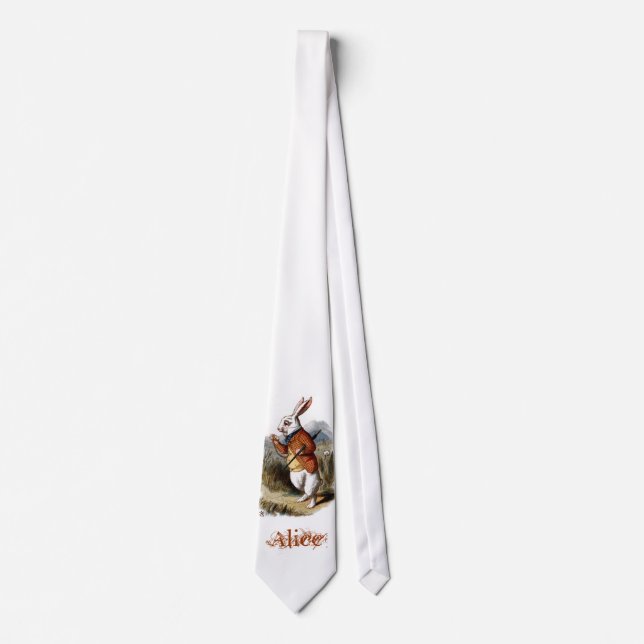 White Rabbit (colour) Tie (Front)