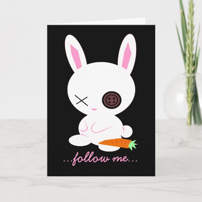 White Rabbit - Easter Bunny  card (Front)