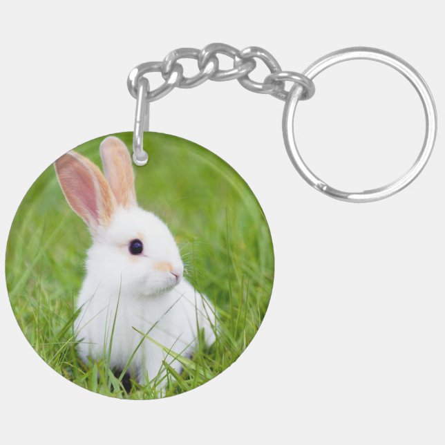 White Rabbit Key Ring (Back Left)