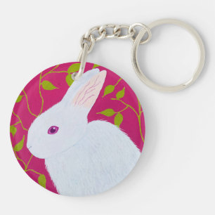 White Rabbit Key Ring