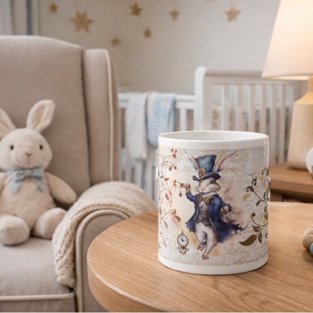 White Rabbit  Large Coffee Mug (Creator Uploaded)