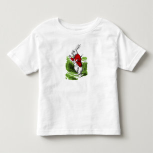 White Rabbit looking at watch. Illustration Toddler T-Shirt