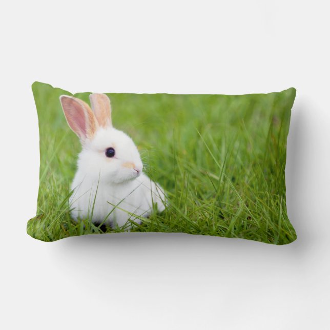 White Rabbit Lumbar Cushion (Front)