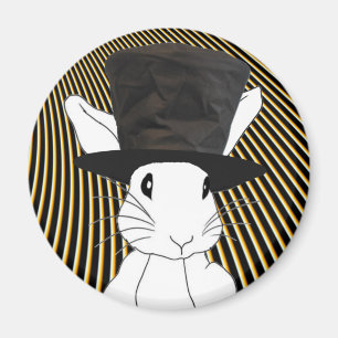 White Rabbit Magnet