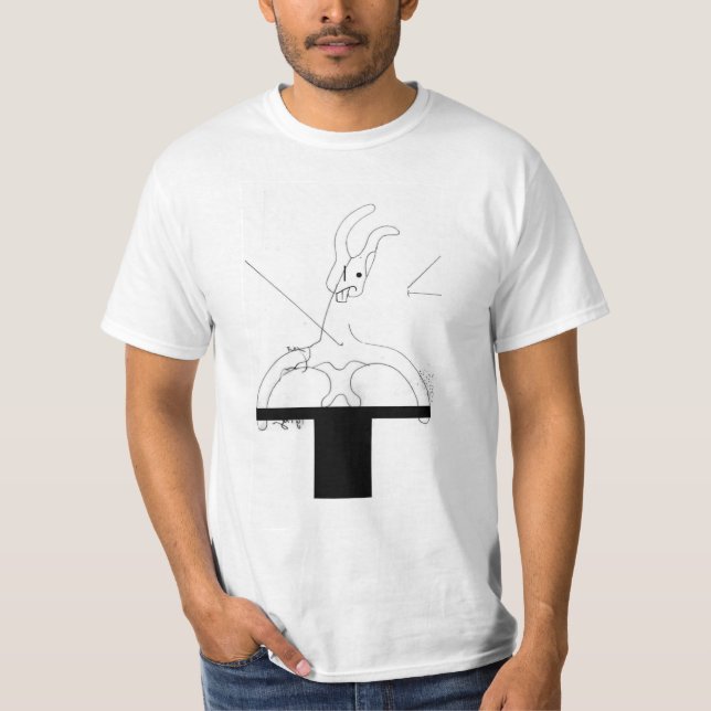 White Rabbit out of a Top Hat T-Shirt (Front)