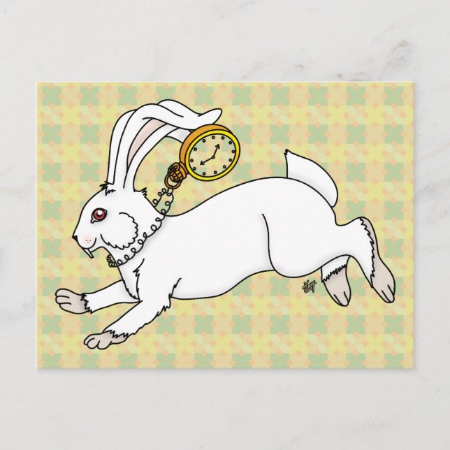 White Rabbit Postcard (Front)