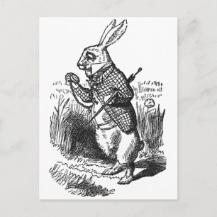White Rabbit Postcard